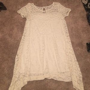 White lace summer dress